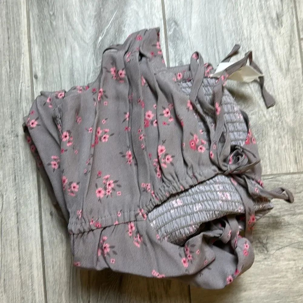 Blue Life Retro Romper Magenta Mini Floral Large
